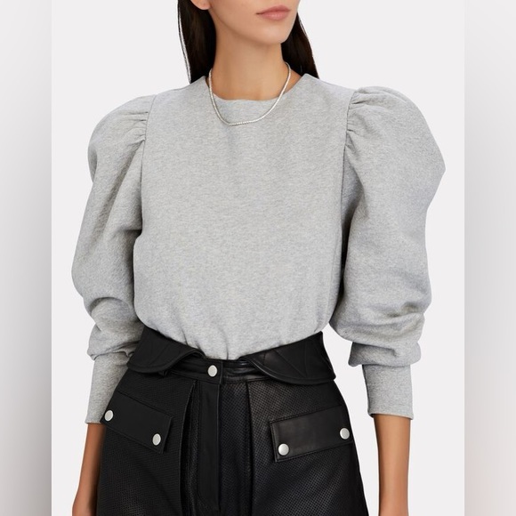 Róhe Ava Puff Sleeve Top - Picture 4 of 12